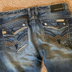 Mens Affliction Jeans 38 long